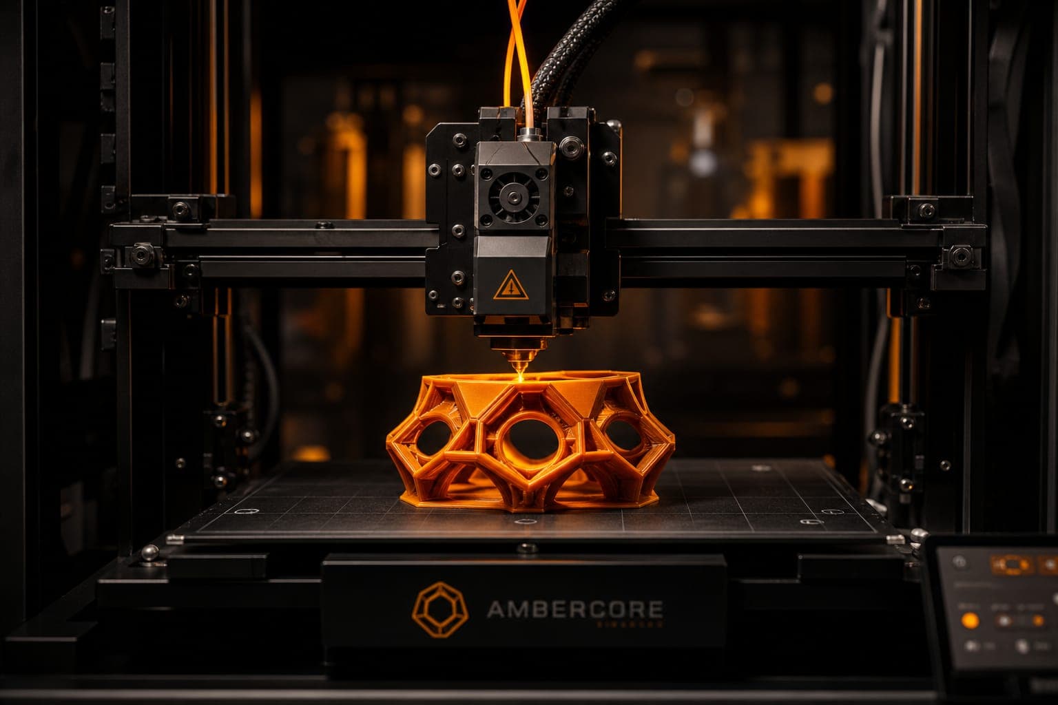Industrial 3D printer manufacturing parts